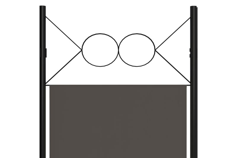 6-Panels Rumdeler 240 x 180 cm Antracitgrå - Boligtilbehør - Rumdelere - Skærmvæg