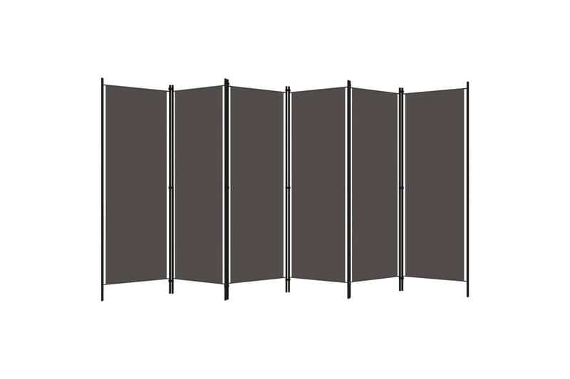 6-Panels Rumdeler 300 x 180 cm Antracitgrå - Boligtilbehør - Rumdelere - Skærmvæg