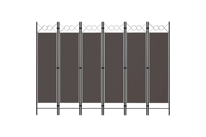 6-Panels Rumdeler 240 x 180 cm Antracitgrå - Skærmvæg - Rumdelere