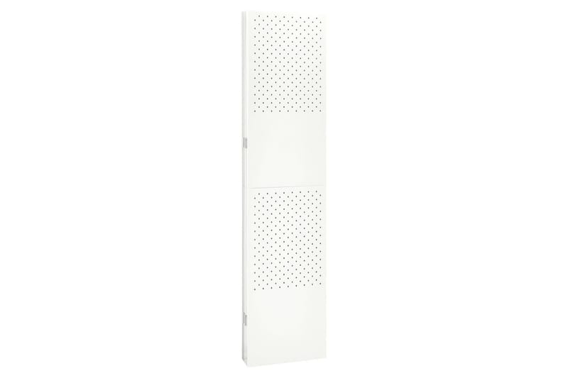 6-panels rumdeler 240x180 cm stål hvid - Hvid - Foldeskærm - Rumdelere