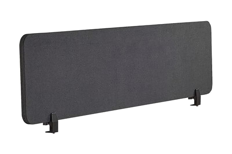 Afskærming til skrivebord 180x40 cm grå WALLY - Grå - Bordtilbehør - Rumdelere - Afskærmning skrivebord