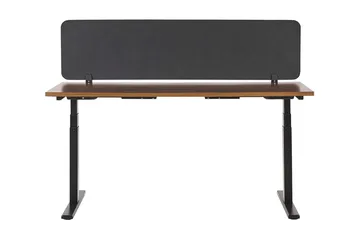Afskærming til skrivebord 180x40 cm grå WALLY - Grå - Boligtilbehør - Rumdelere - Afskærmning skrivebord
