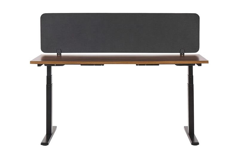 Afskærming til skrivebord 180x40 cm grå WALLY - Grå - Boligtilbehør - Rumdelere - Afskærmning skrivebord
