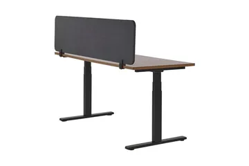 Afskærming til skrivebord 180x40 cm grå WALLY - Grå - Boligtilbehør - Rumdelere - Afskærmning skrivebord