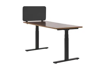 Afskærmning til skrivebord 160x40 cm grå WALLY - Grå - Boligtilbehør - Rumdelere - Afskærmning skrivebord