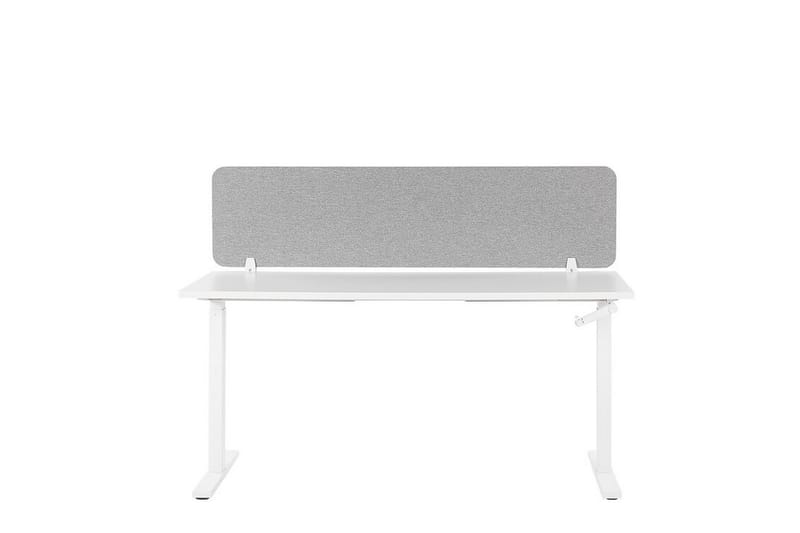 Afskræming til skrivebord 160x40 cm grå WALLY - Grå - Boligtilbehør - Rumdelere - Afskærmning skrivebord