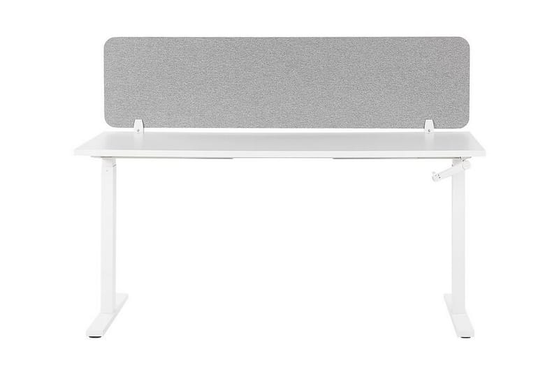 Afskræming til skrivebord 180x40 cm grå WALLY - Grå - Boligtilbehør - Rumdelere - Afskærmning skrivebord
