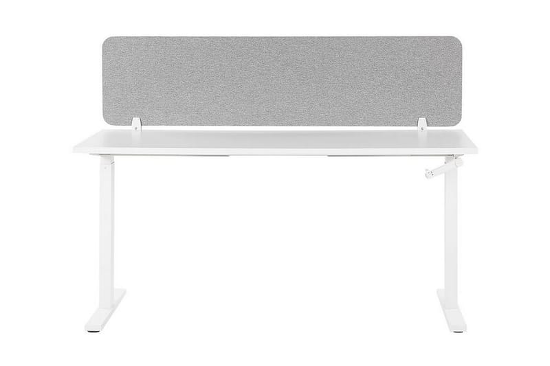 Afskræming til skrivebord 180x40 cm grå WALLY - Grå - Boligtilbehør - Rumdelere - Afskærmning skrivebord