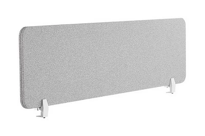 Afskræming til skrivebord 180x40 cm grå WALLY, Grå