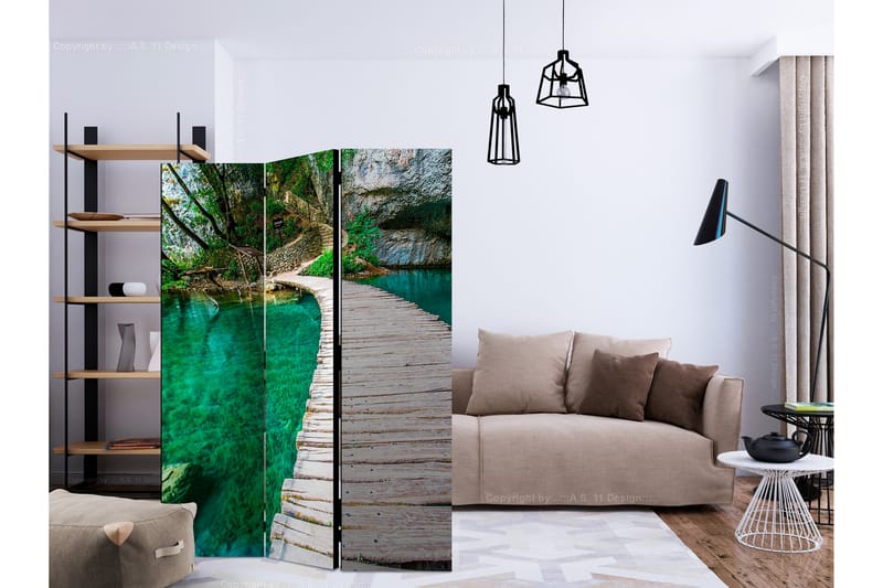 Kadira Rumdeler 135x172 135x172 cm - Artgeist sp. z o. o. - Boligtilbehør - Rumdelere - Foldeskærm