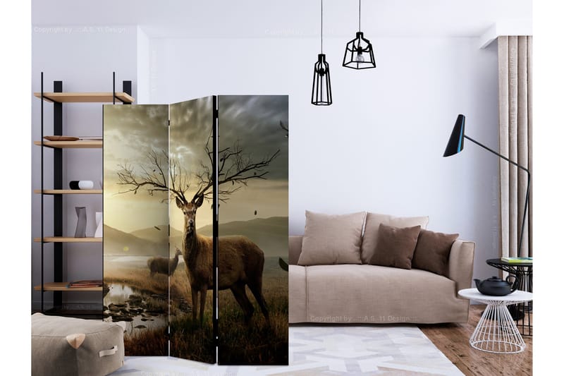 Kadira Rumdeler 135x172 135x172 cm - Artgeist sp. z o. o. - Boligtilbehør - Rumdelere - Foldeskærm