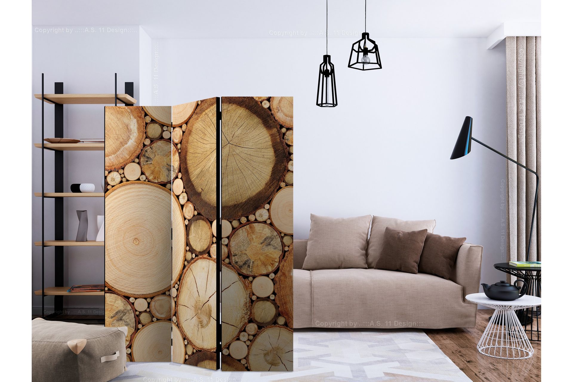 Kadira Rumdeler 135x172 cm - Artgeist sp. z o. o. - Boligtilbehør - Rumdelere - Skærmvæg