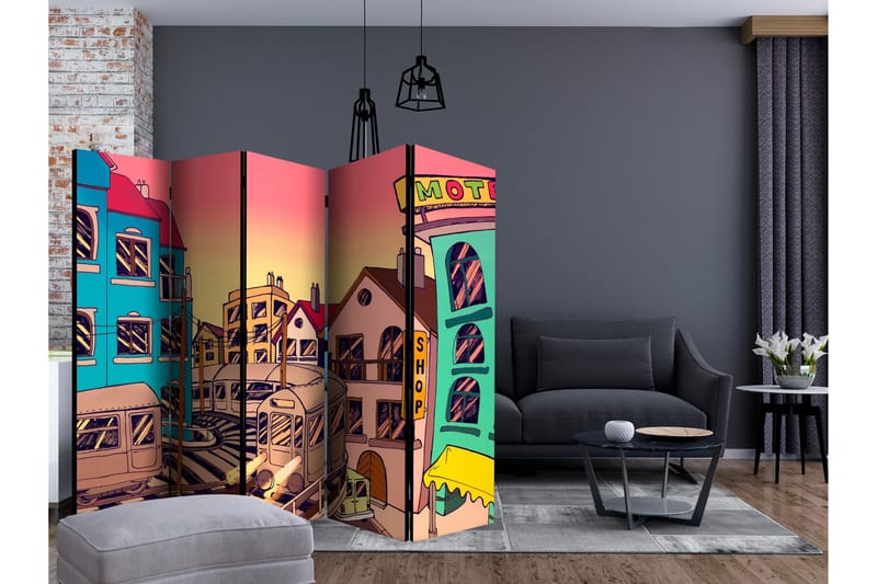 Kadira Rumdeler 225x172 225x172 cm - Artgeist sp. z o. o. - Boligtilbehør - Rumdelere - Foldeskærm