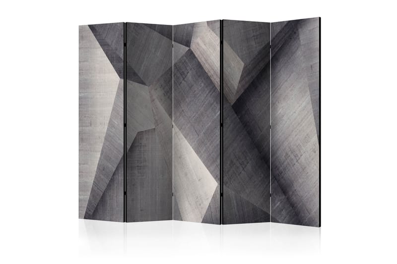Rumdeler Abstract Concrete Blocks II 225x172 cm - Artgeist sp. z o. o. - Boligtilbehør - Rumdelere - Foldeskærm