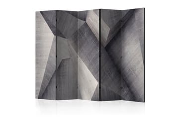 Rumdeler Abstract Concrete Blocks II 225x172 cm - Artgeist sp. z o. o. - Boligtilbehør - Rumdelere - Foldeskærm