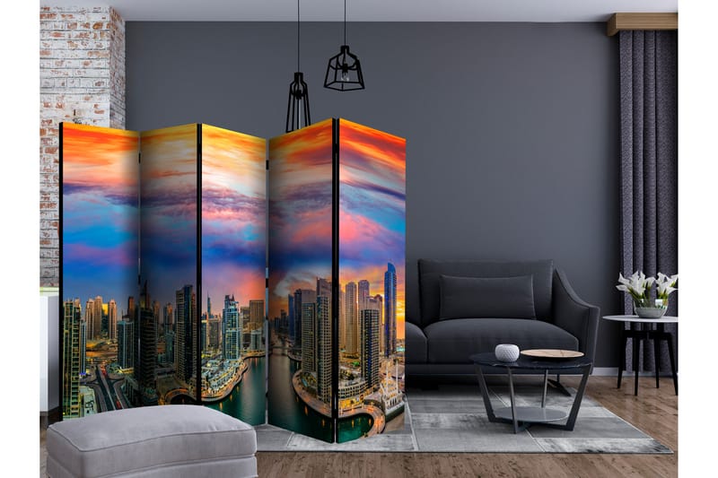 Rumdeler - Afternoon in Dubai II 225x172 - Artgeist sp. z o. o. - Boligtilbehør - Rumdelere - Foldeskærm