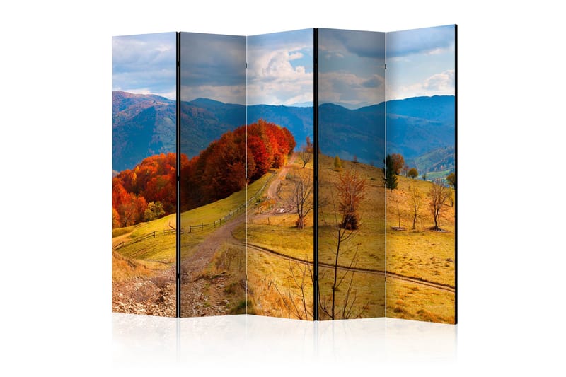 Rumdeler - Autumn landscape in the Carpathian 225x172 - Artgeist sp. z o. o. - Boligtilbehør - Rumdelere - Foldeskærm