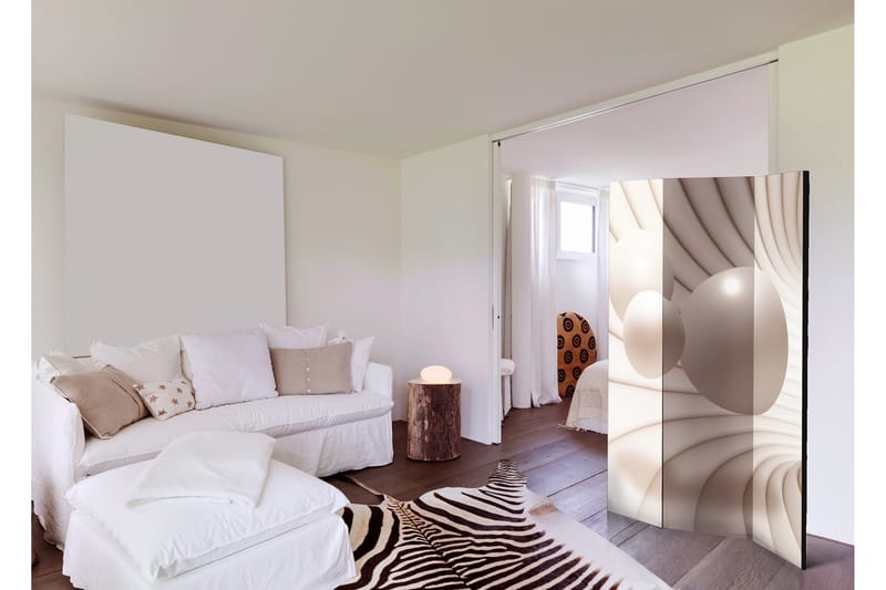 Rumdeler Balls In The Tunnel 135x172 - Artgeist sp. z o. o. - Boligtilbehør - Rumdelere - Foldeskærm