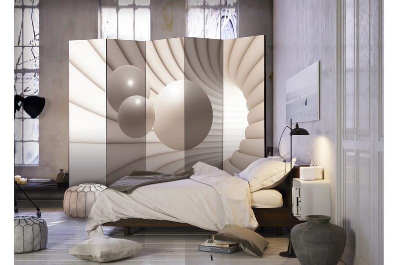 Rumdeler Balls In The Tunnel 225x172 - Artgeist sp. z o. o. - Boligtilbehør - Rumdelere - Foldeskærm