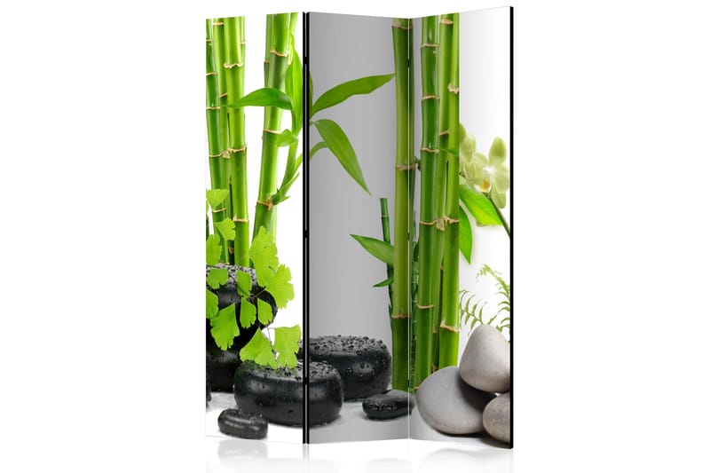 Rumdeler Bamboos And Stones 135x172 - Artgeist sp. z o. o. - Boligtilbehør - Rumdelere - Foldeskærm