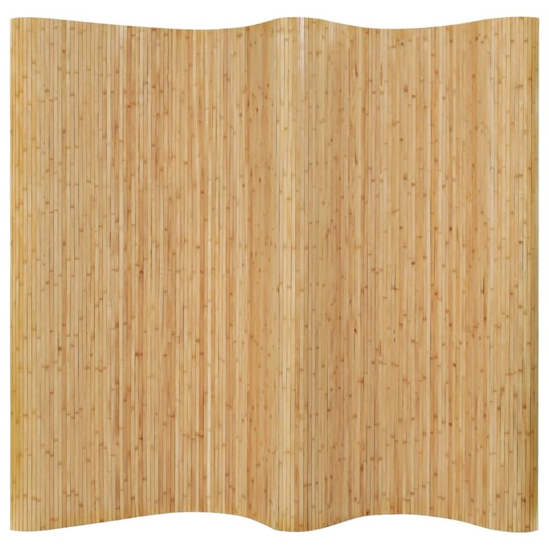 Rumdeler Bambus 250 X 165 Cm Naturfarvet - Beige - Boligtilbehør - Rumdelere - Foldeskærm