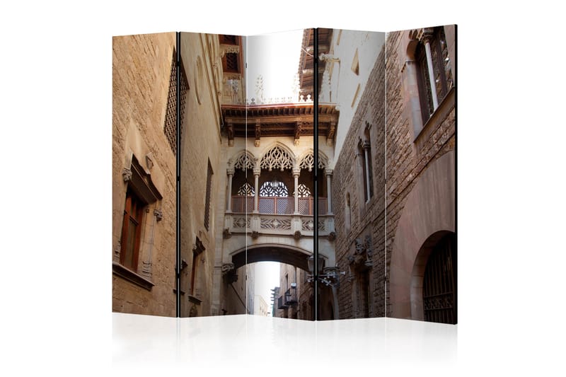 Rumdeler - Barcelona Palau generalitat in gothic 225x172 - Artgeist sp. z o. o. - Boligtilbehør - Rumdelere - Foldeskærm