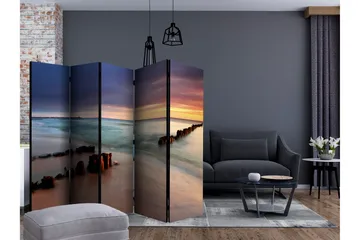 Rumdeler - beach - sunrise II 225x172 - Artgeist sp. z o. o. - Boligtilbehør - Rumdelere - Foldeskærm