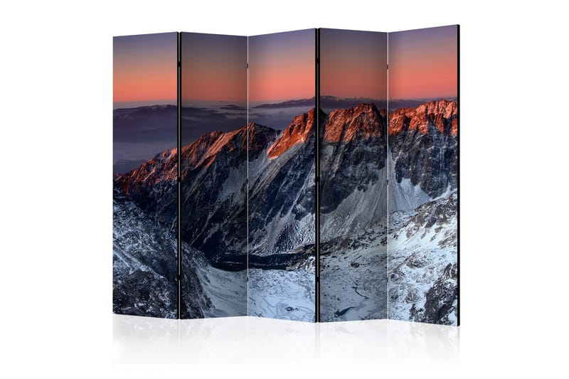 Rumdeler - Beautiful sunrise Rocky Mountains 225x172 - Artgeist sp. z o. o. - Foldeskærm - Rumdelere
