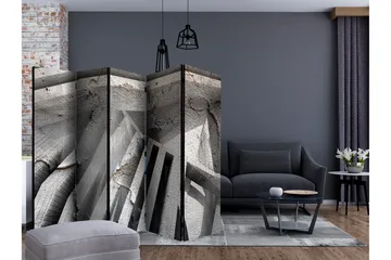 Rumdeler - Beton 3D II 225x172 - Artgeist sp. z o. o. - Boligtilbehør - Rumdelere - Foldeskærm