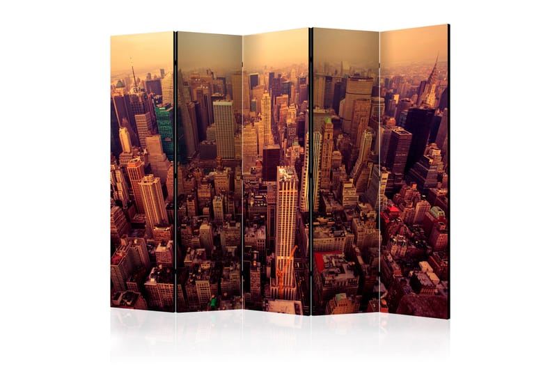 Rumdeler - Bird Eye View Of Manhattan, New York II 225x172 - Artgeist sp. z o. o. - Boligtilbehør - Rumdelere - Foldeskærm