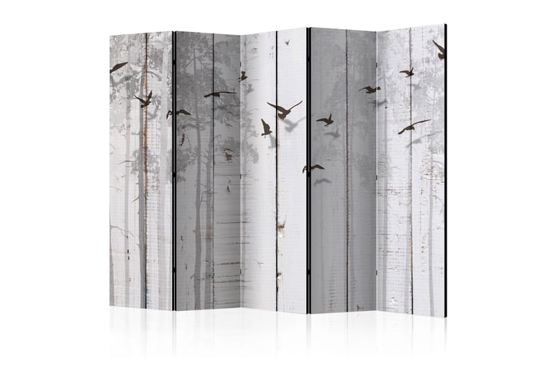 Rumdeler - Birds on Boards II 225x172 - Artgeist sp. z o. o. - Boligtilbehør - Rumdelere - Foldeskærm