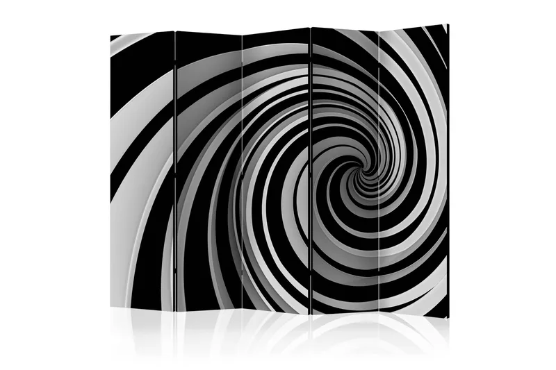 Rumdeler - Black and white swirl II 225x172, Artgeist sp. z o. o.
