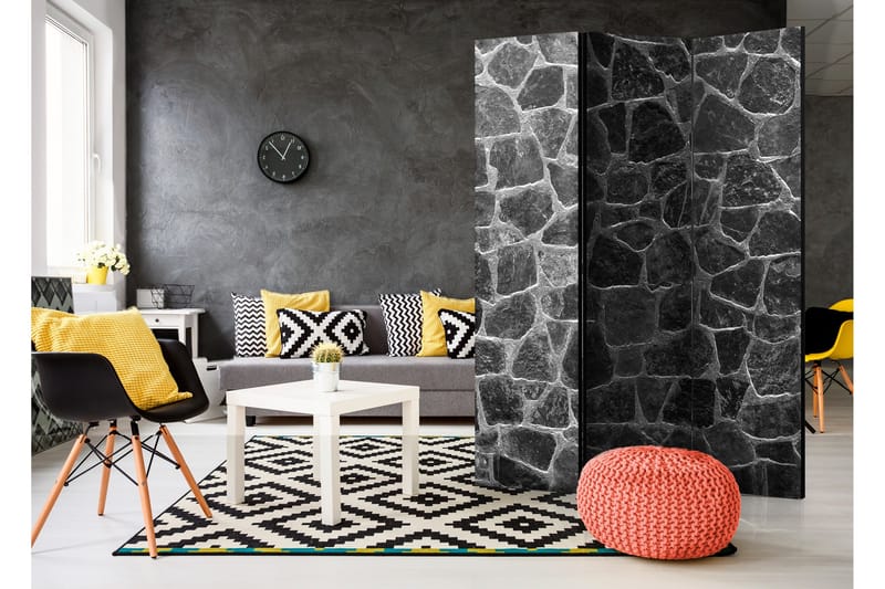 Rumdeler Black Stones 135x172 - Artgeist sp. z o. o. - Boligtilbehør - Rumdelere - Foldeskærm