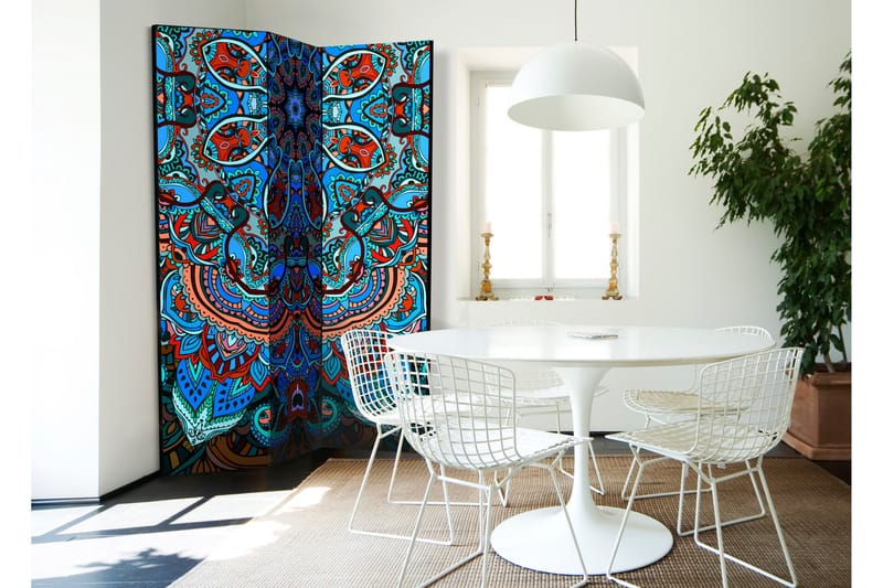 Rumdeler Blue Fantasy 135x172 - Artgeist sp. z o. o. - Boligtilbehør - Rumdelere - Foldeskærm