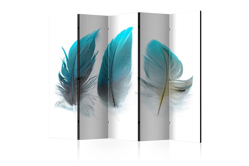 Rumdeler Blue Feathers 225x172 - Artgeist sp. z o. o. - Foldeskærm - Rumdelere