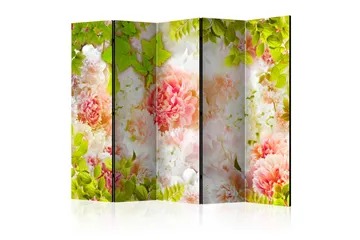 Rumdeler - Bright peonies II 225x172 - Artgeist sp. z o. o. - Boligtilbehør - Rumdelere - Foldeskærm