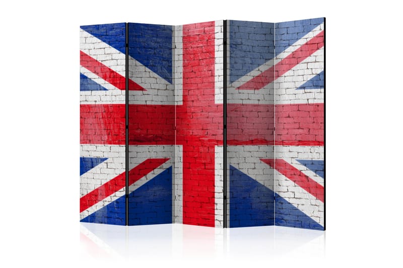 Rumdeler - British flag II 225x172 - Artgeist sp. z o. o. - Boligtilbehør - Rumdelere - Foldeskærm