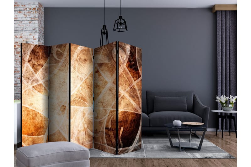 Rumdeler Brown Texture II 225x172 cm - Artgeist sp. z o. o. - Boligtilbehør - Rumdelere - Foldeskærm
