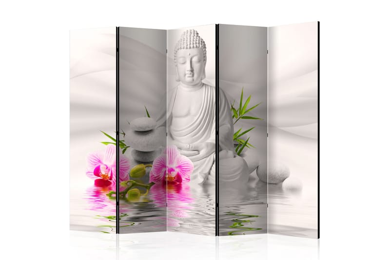 Rumdeler Buddha And Orchids 225x172 - Artgeist sp. z o. o. - Foldeskærm - Rumdelere