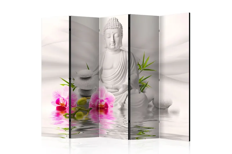 Rumdeler Buddha And Orchids 225x172, Artgeist sp. z o. o.