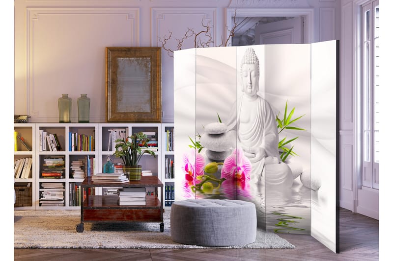 Rumdeler Buddha And Orchids 225x172 - Artgeist sp. z o. o. - Foldeskærm - Rumdelere
