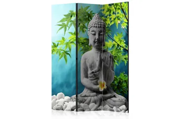 Rumdeler - Buddha: Beauty of Meditation 135x172 - Artgeist sp. z o. o. - Boligtilbehør - Rumdelere - Foldeskærm
