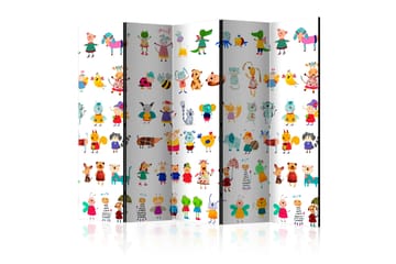 Rumdeler Cartoon Pets 225x172 - Artgeist sp. z o. o. - Boligtilbehør - Rumdelere - Foldeskærm