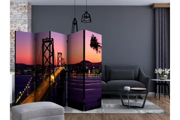 Rumdeler - Charming evening in San Francisco II 225x172 - Artgeist sp. z o. o. - Boligtilbehør - Rumdelere - Foldeskærm