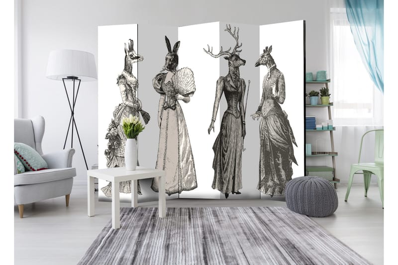 Rumdeler Chic Zoo 225x172 - Artgeist sp. z o. o. - Boligtilbehør - Rumdelere - Foldeskærm