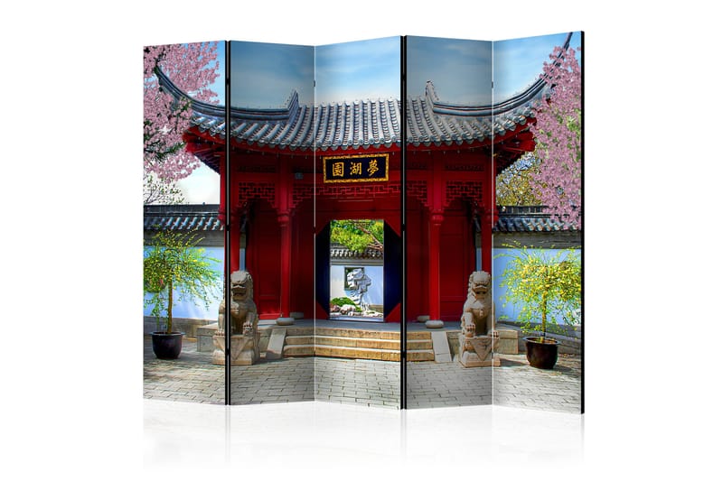 Rumdeler - Chinese botanical garden of Montreal 225x172 - Artgeist sp. z o. o. - Boligtilbehør - Rumdelere - Foldeskærm