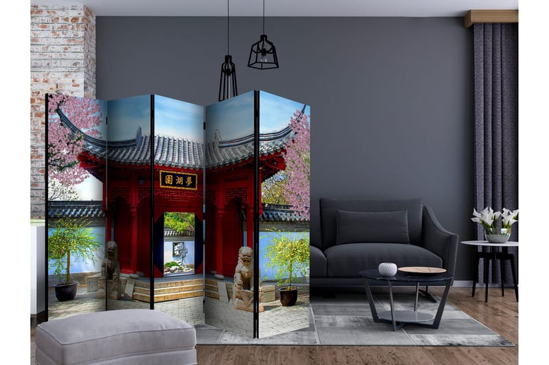 Rumdeler - Chinese botanical garden of Montreal 225x172 - Artgeist sp. z o. o. - Boligtilbehør - Rumdelere - Foldeskærm