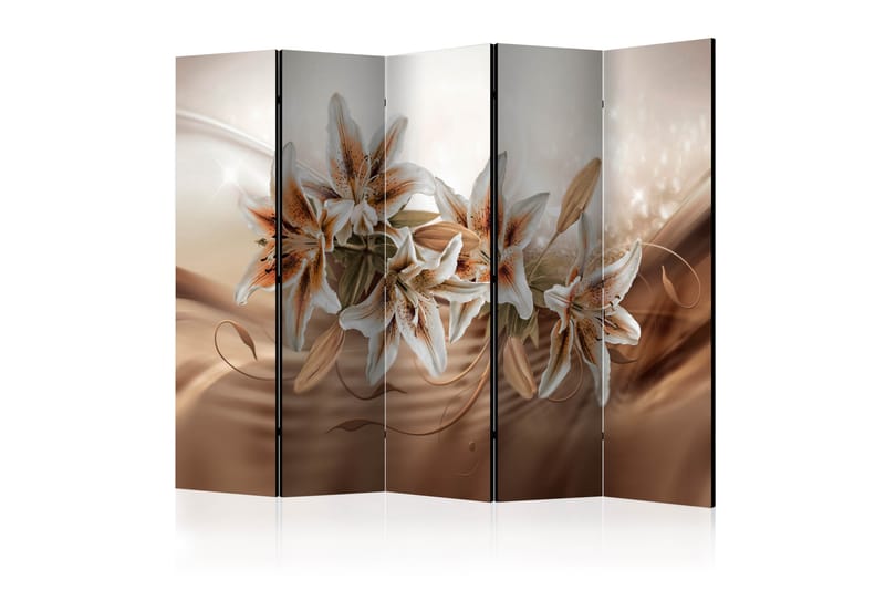 Rumdeler - Chocolate Lilies II 225x172 - Artgeist sp. z o. o. - Foldeskærm - Rumdelere