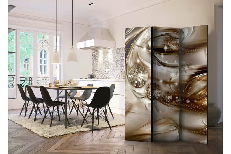 Rumdeler Chocolate Tide 135x172 - Artgeist sp. z o. o. - Boligtilbehør - Rumdelere - Foldeskærm