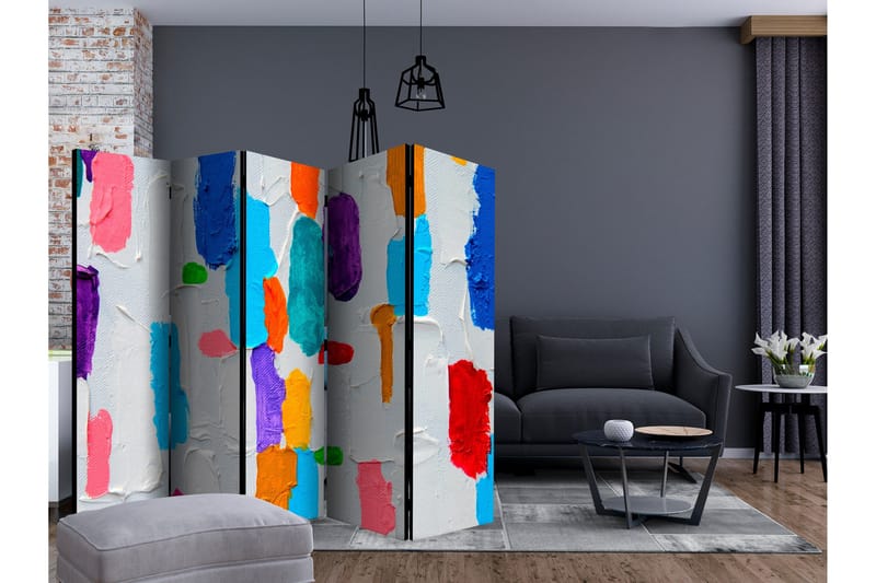 Rumdeler - Color Matching II 225x172 - Artgeist sp. z o. o. - Boligtilbehør - Rumdelere - Foldeskærm